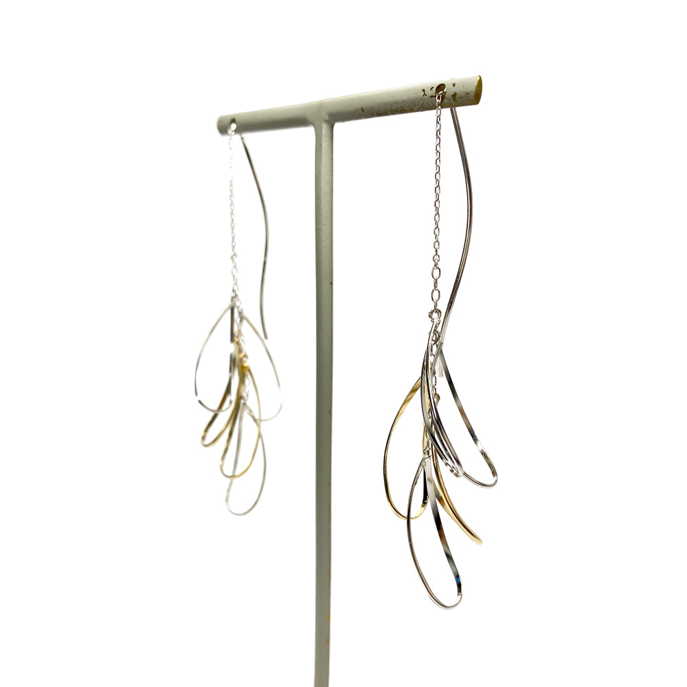 K14GF 軽やかに羽ばたく アメリカンピアス|GFP1327YW