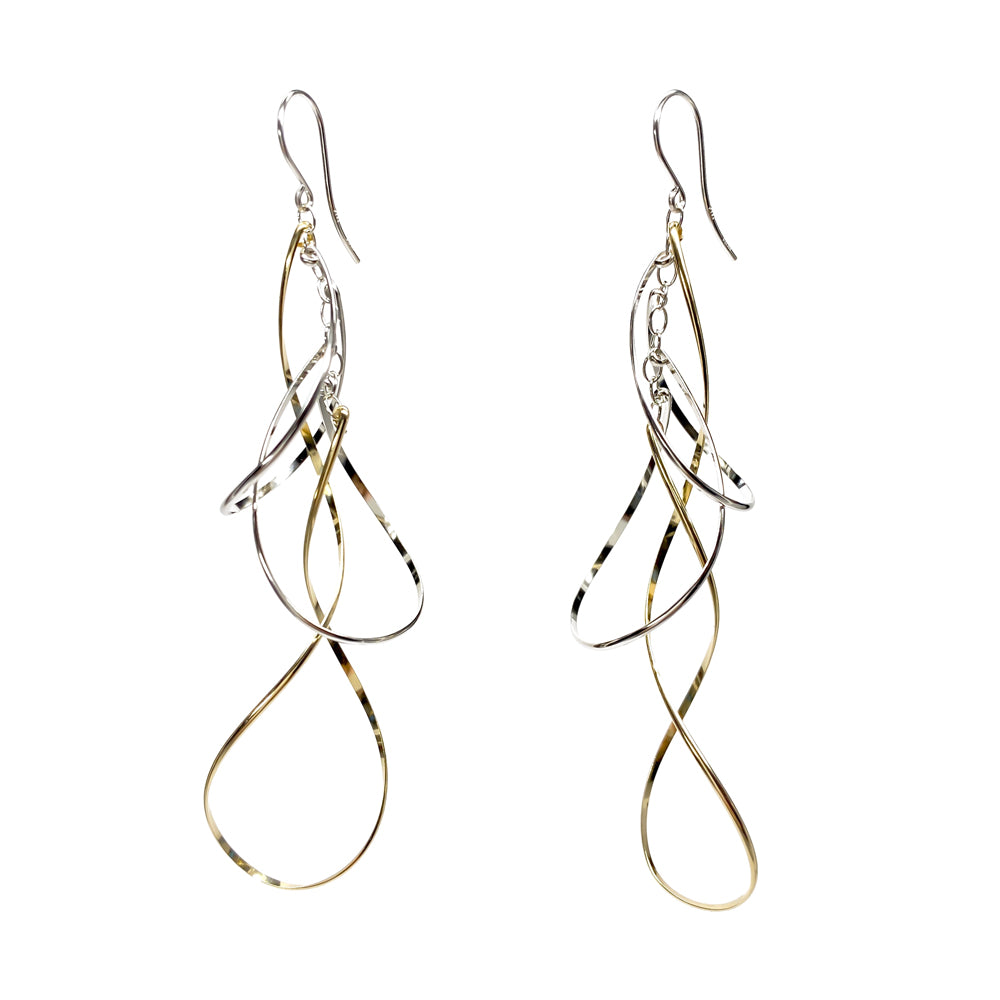 K14GF 柔らかに舞う ピアス|GFP1329YW