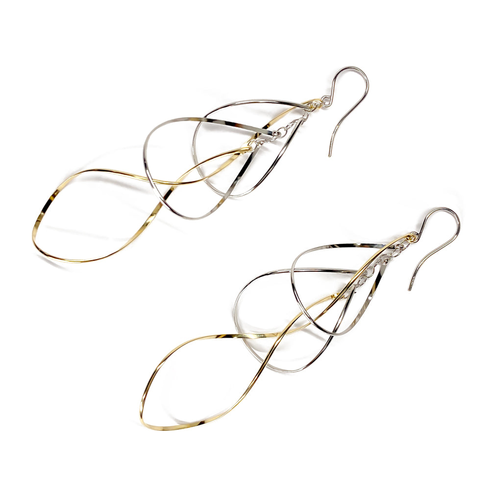 K14GF 柔らかに舞う ピアス|GFP1329YW