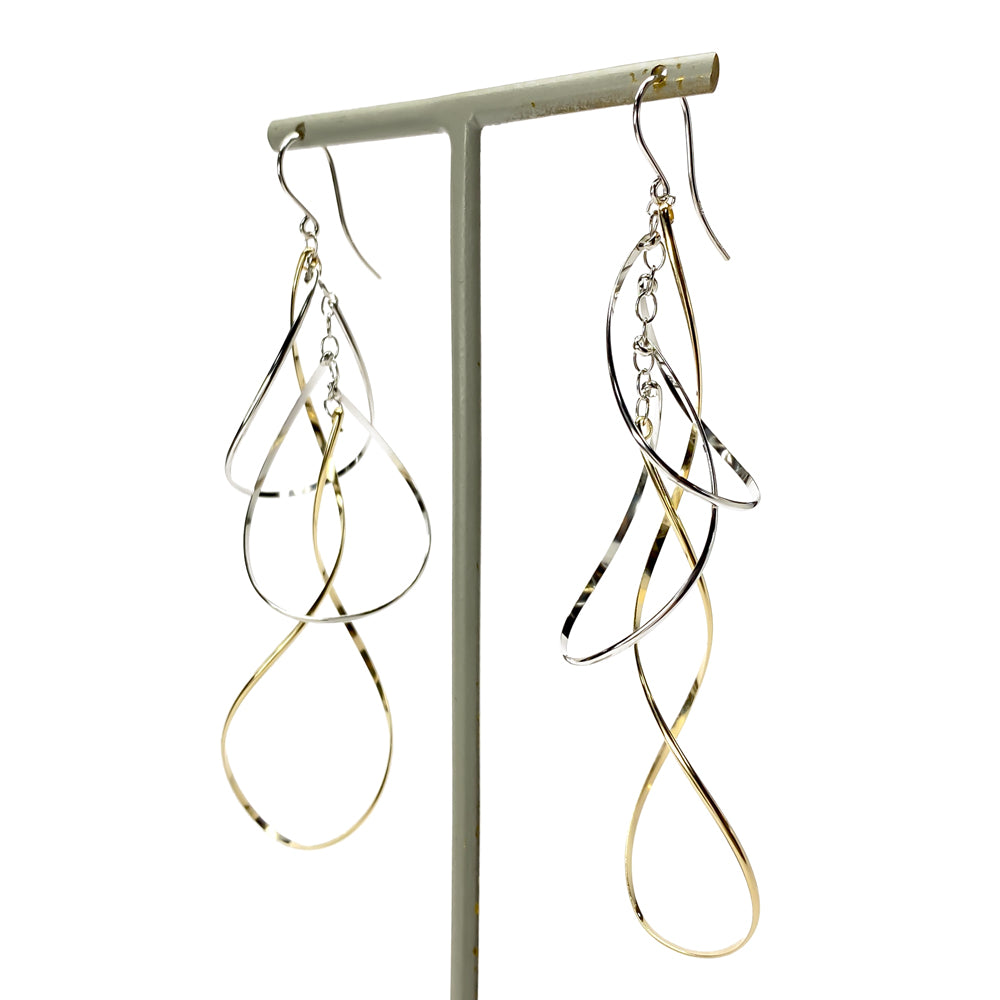 K14GF 柔らかに舞う ピアス|GFP1329YW