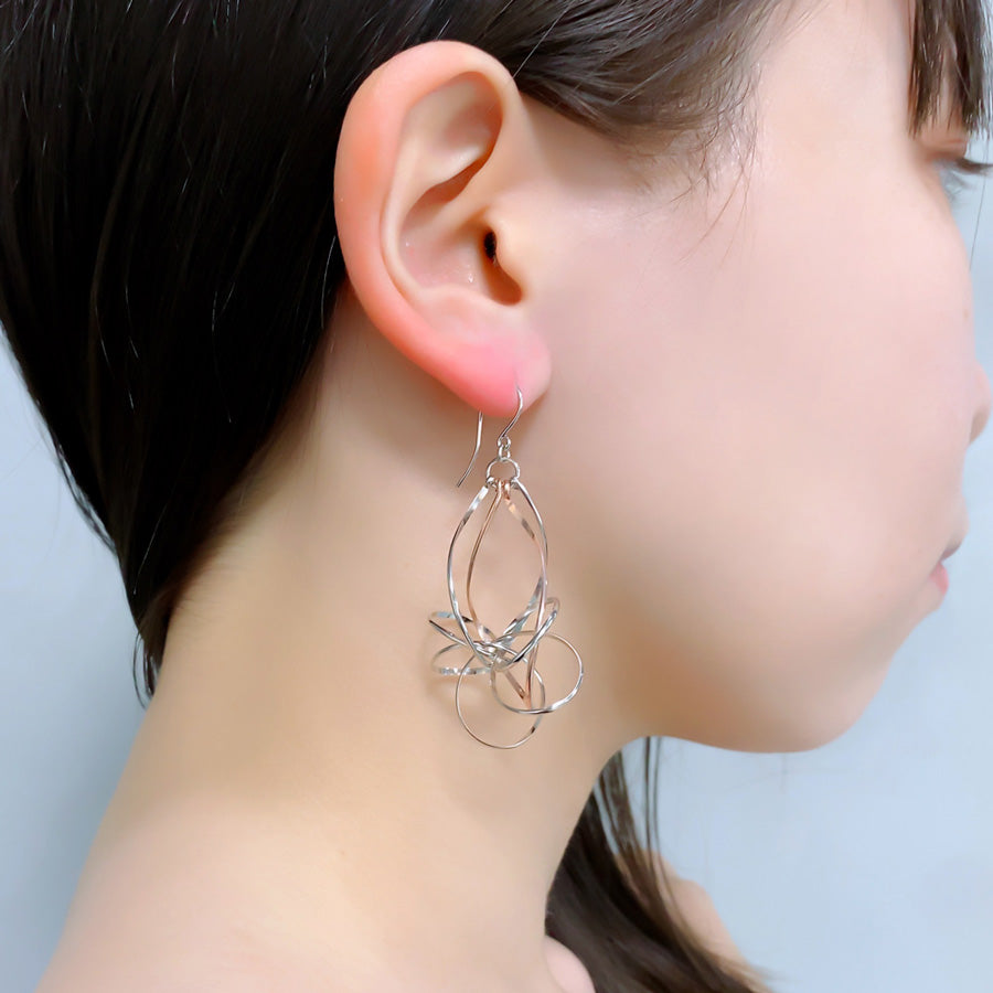 K14GF 美しき白銀世界 ピアス|GFP1332PW