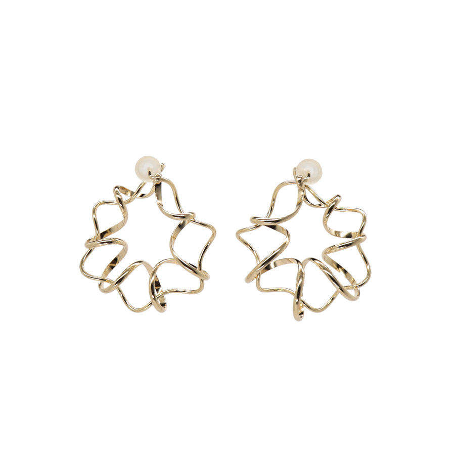 K14GF 静かなオーナメント ピアス|GFP1348