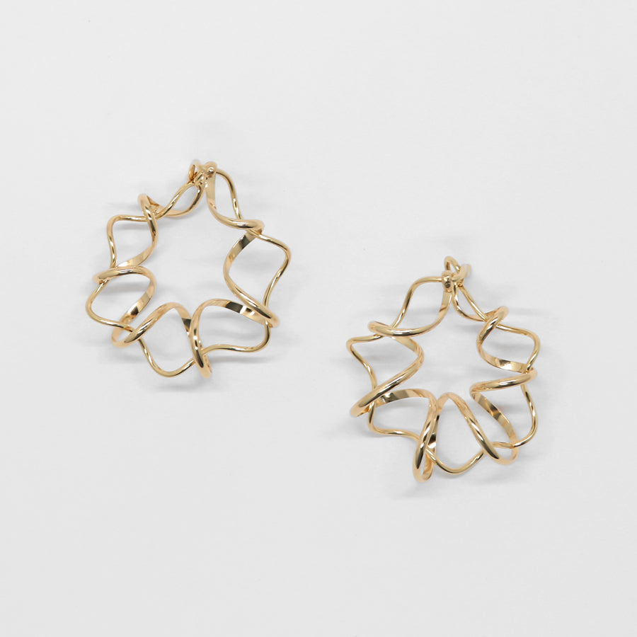 K14GF 静かなオーナメント ピアス|GFP1348