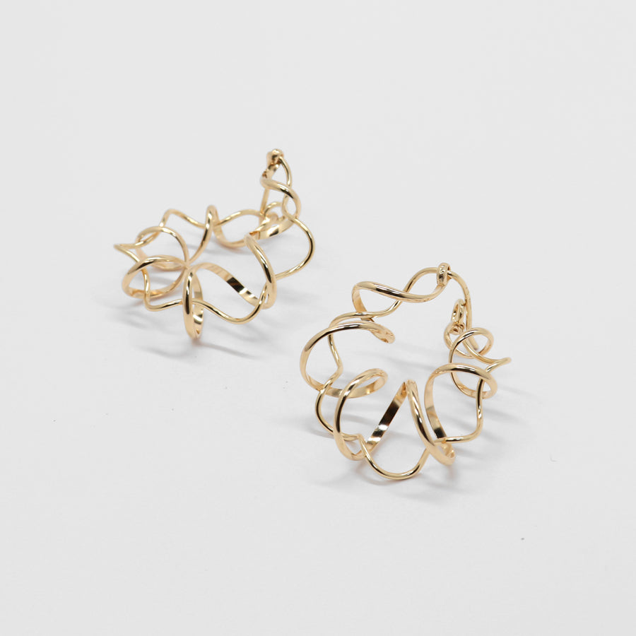 K14GF 静かなオーナメント ピアス|GFP1348