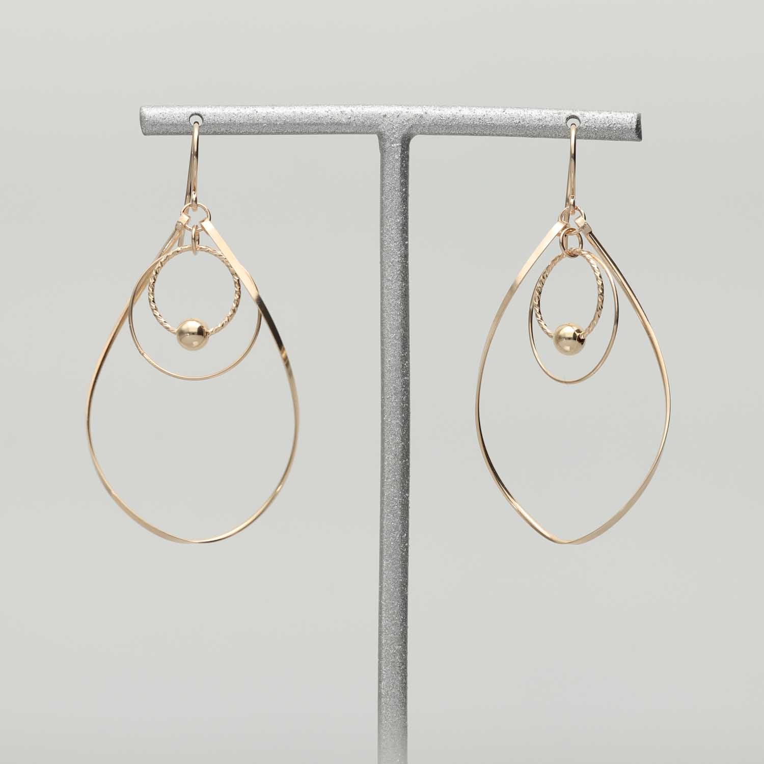 K14GF 歩みの煌めき ピアス|GFP1354GD