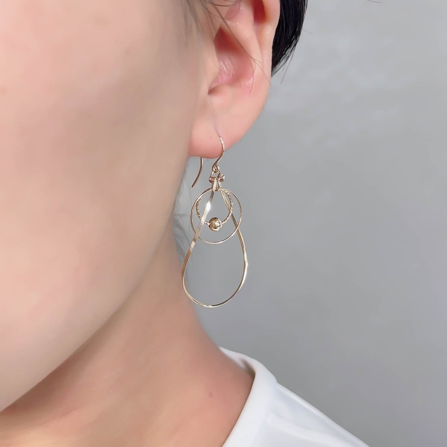 K14GF 歩みの煌めき ピアス|GFP1354GD