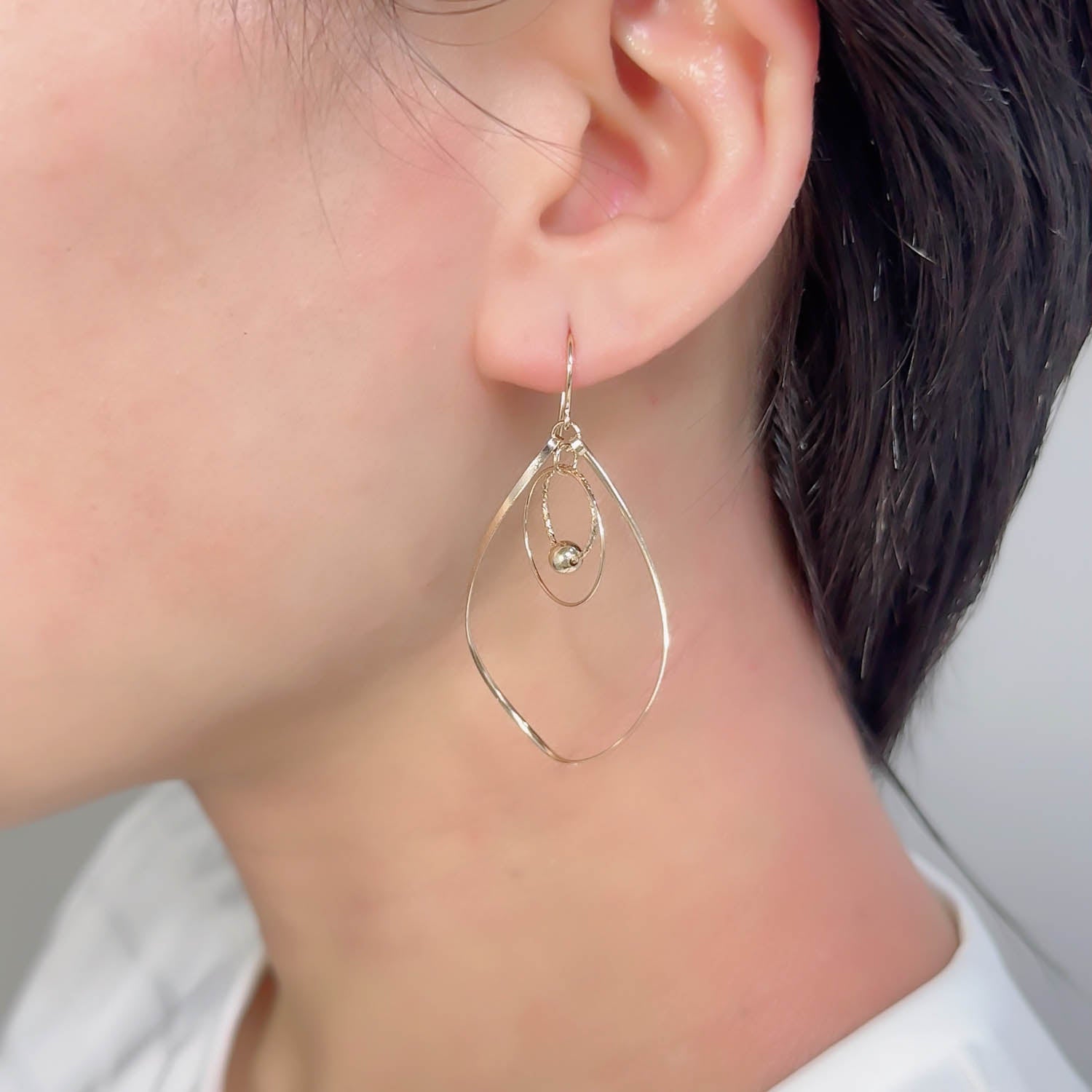 K14GF 歩みの煌めき ピアス|GFP1354GD