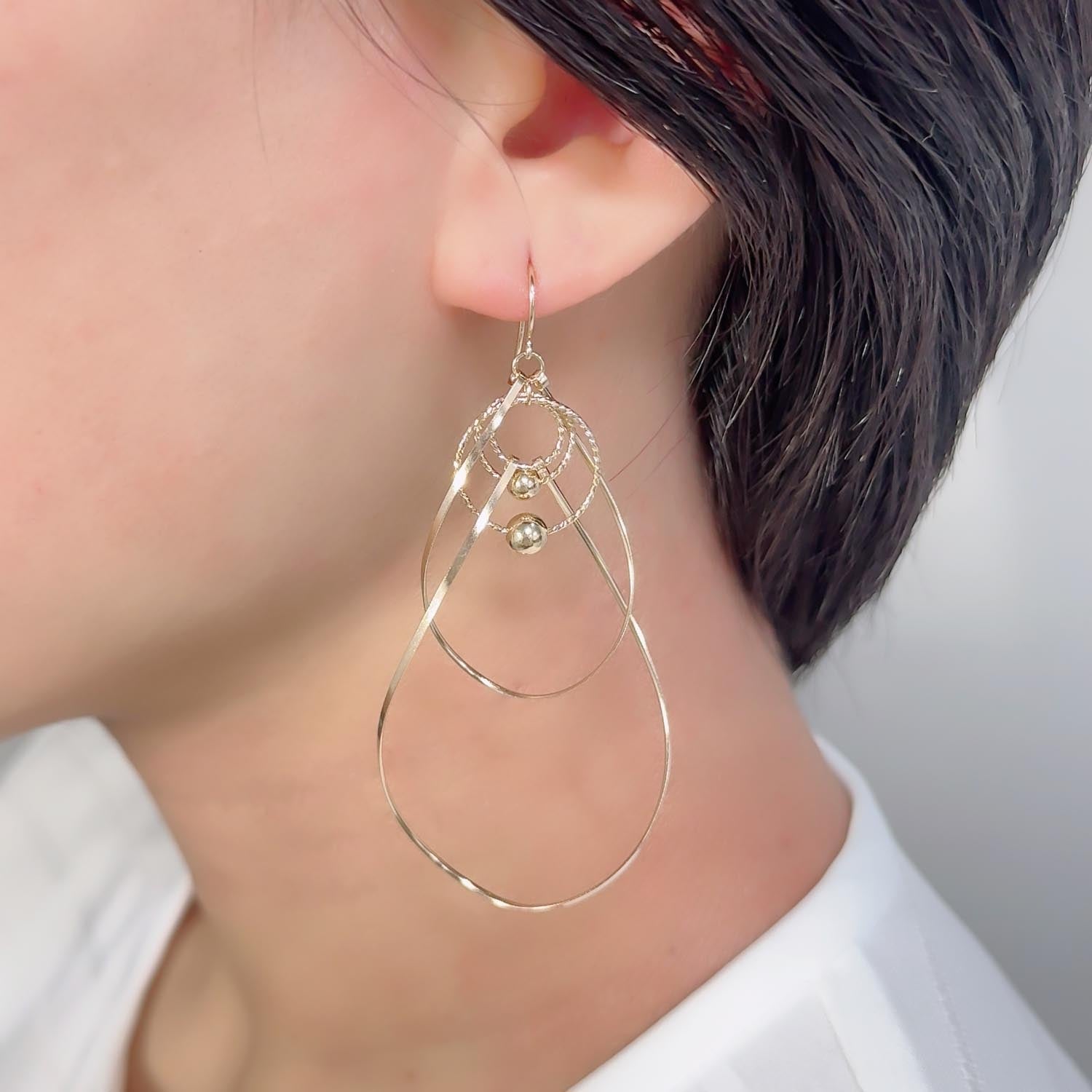 K14GF 歩みの煌めき ピアス|GFP1355GD