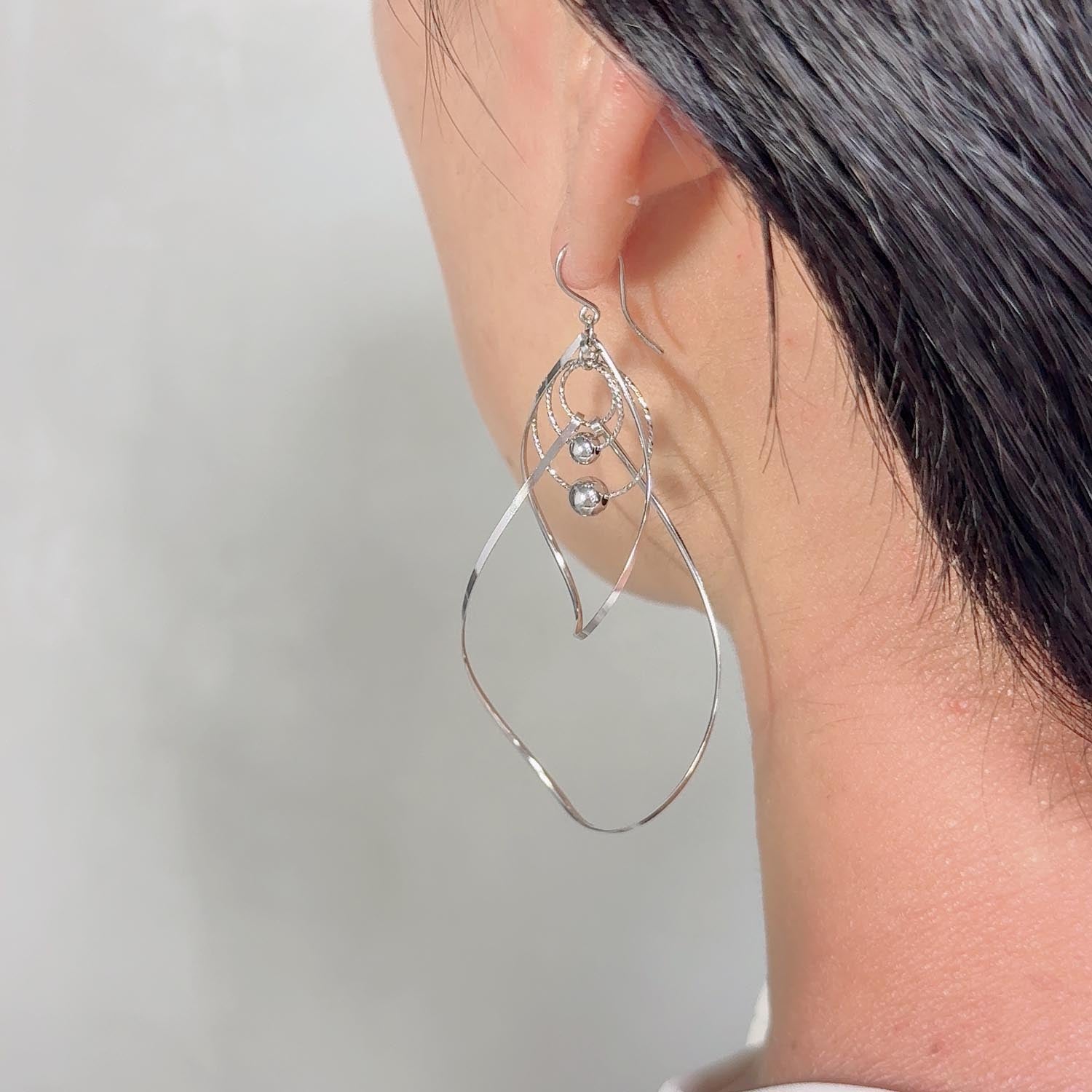 K14GF 歩みの煌めき ピアス|GFP1355WH