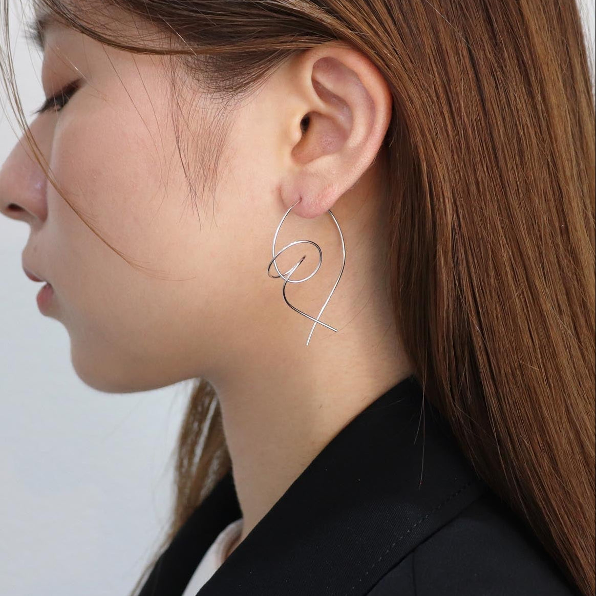 K14GF 風わたる森 ピアス|GFP1359WH