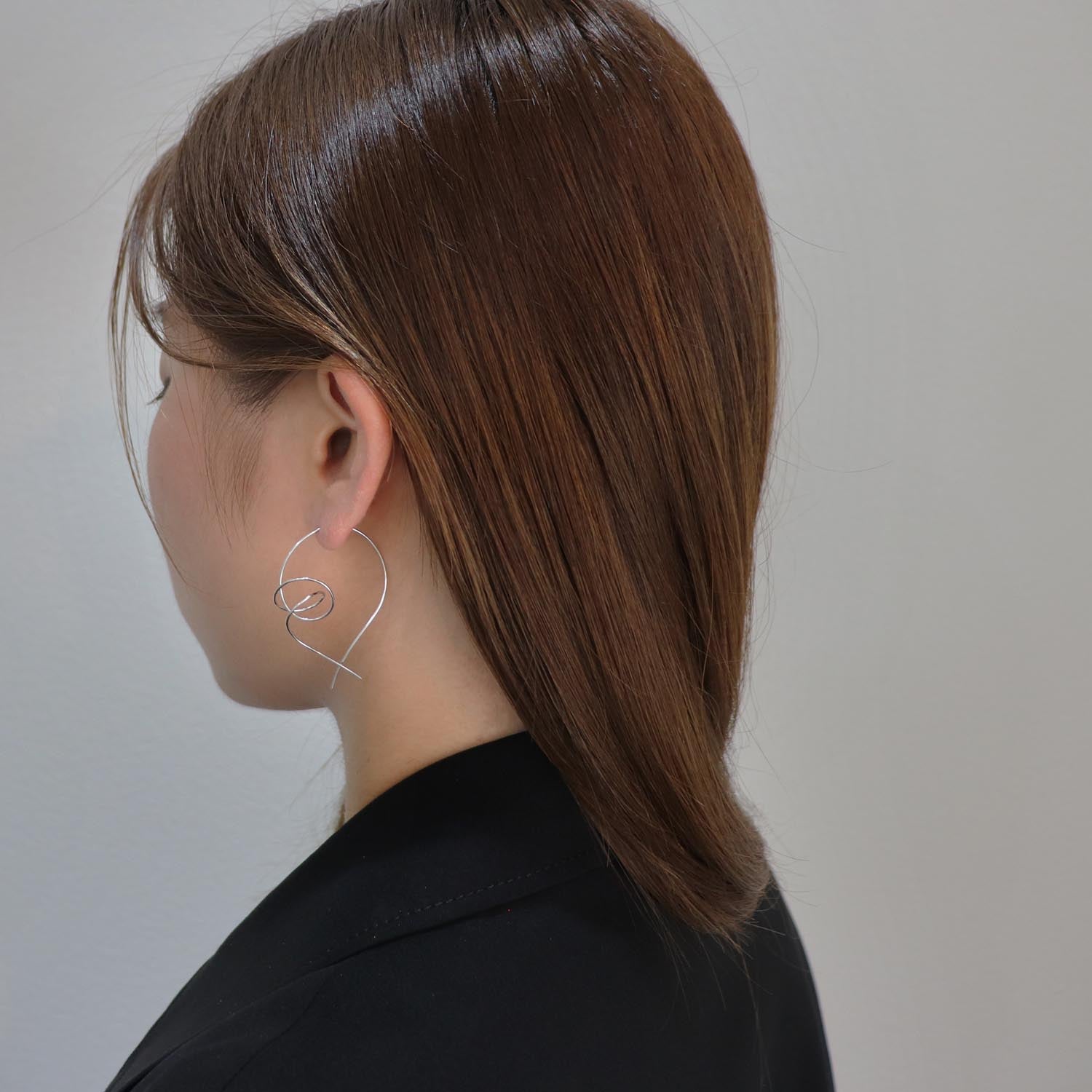 K14GF 風わたる森 ピアス|GFP1359WH