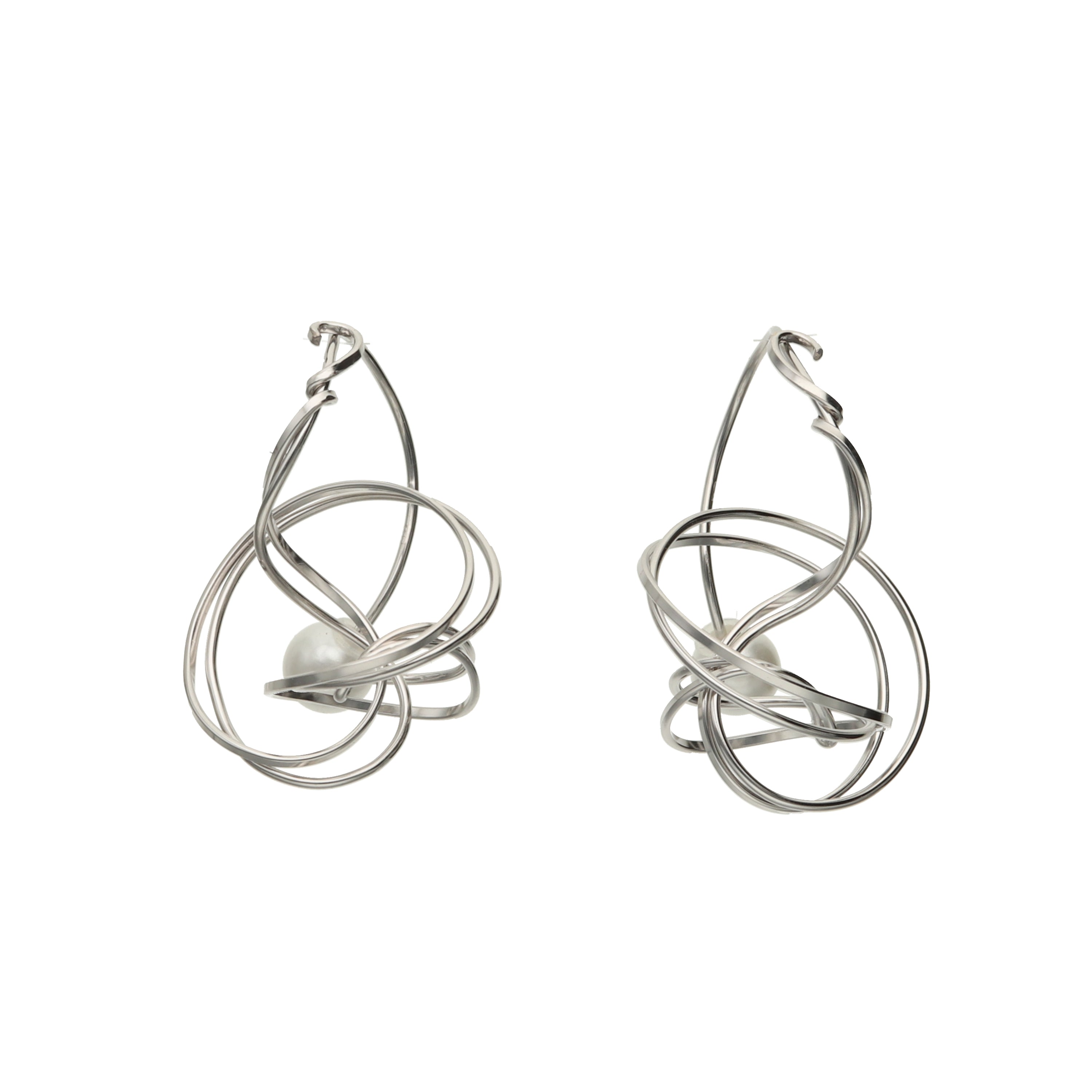 K14GF 輪のゆらぎ ピアス|GFP1362WH