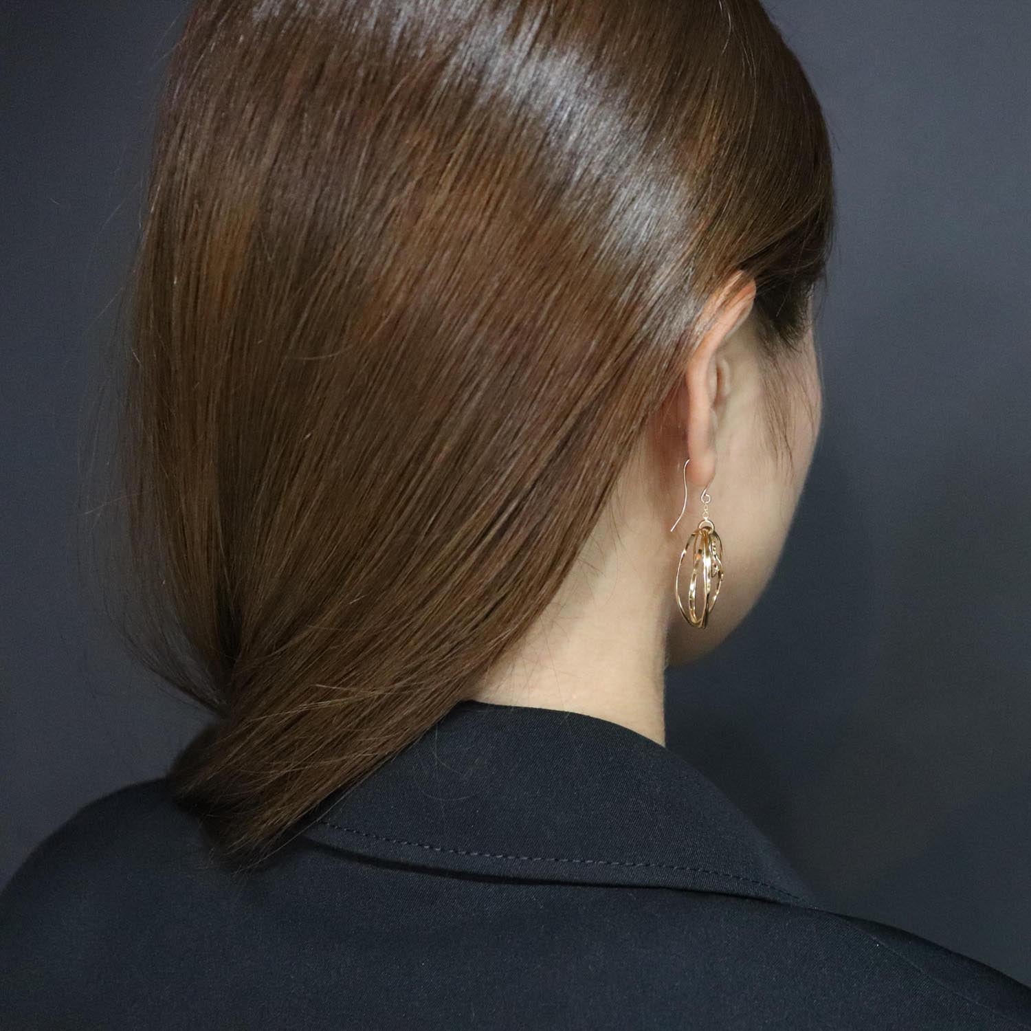 K14GF 波紋のなごみ ピアス|GFP1366GD