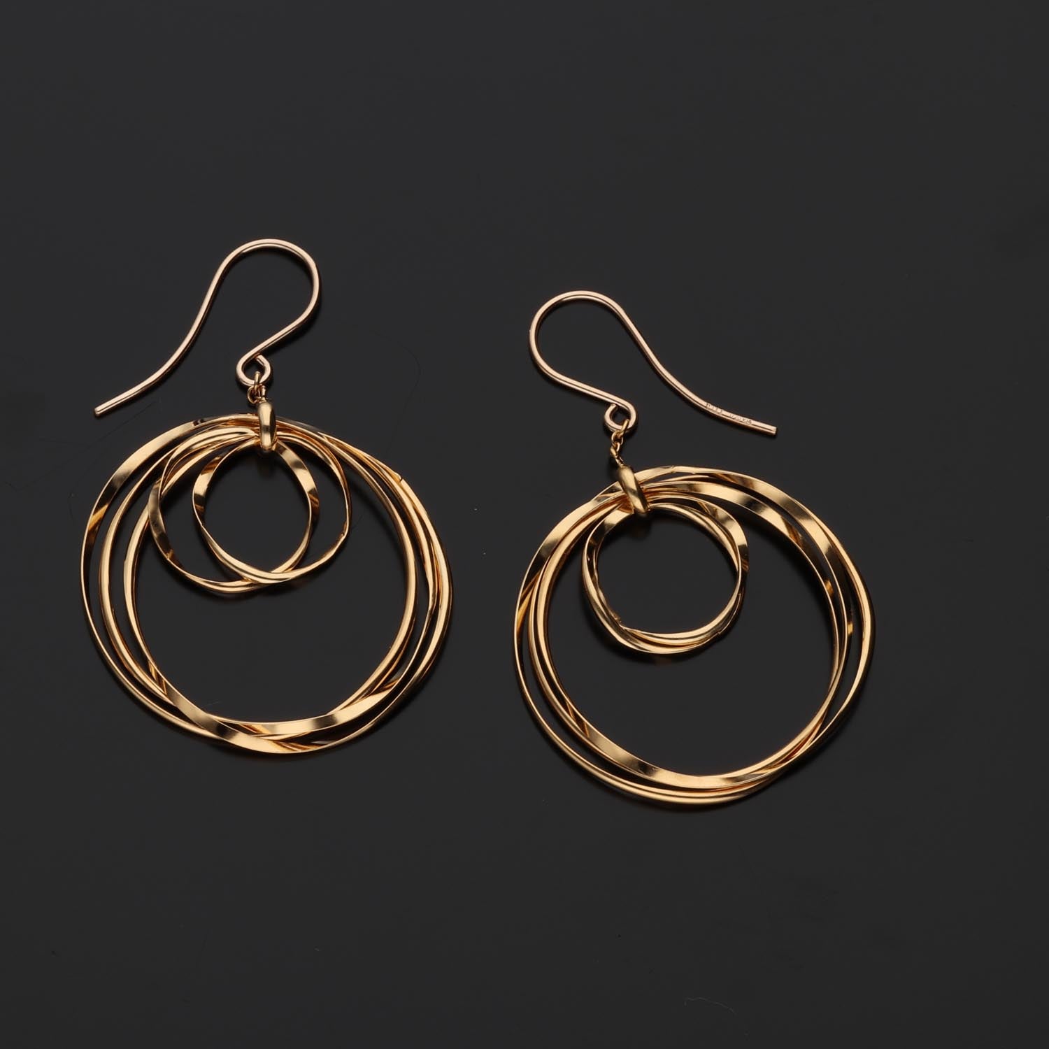 K14GF 波紋のなごみ ピアス|GFP1366GD