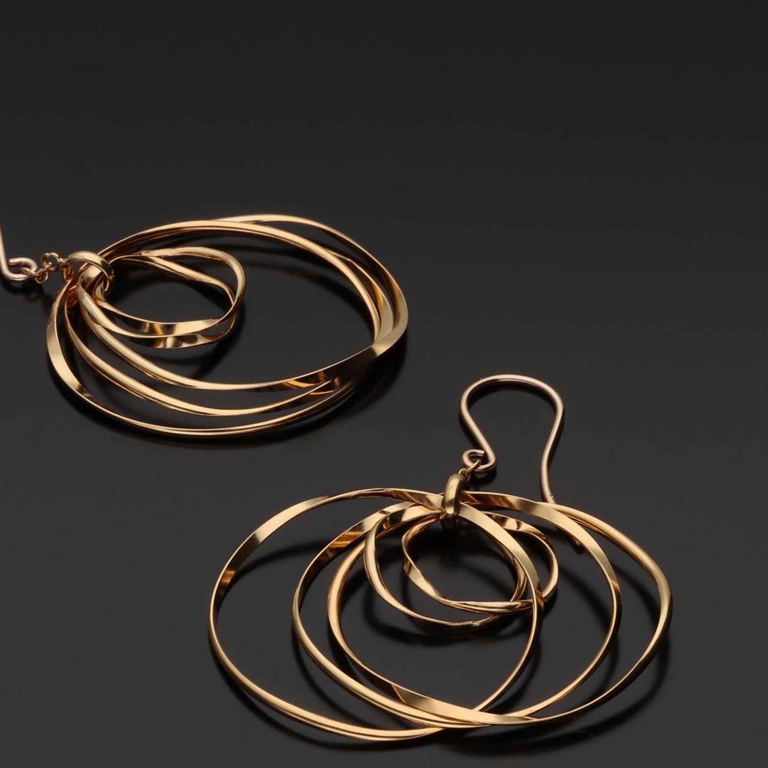 K14GF 波紋のなごみ ピアス|GFP1366GD