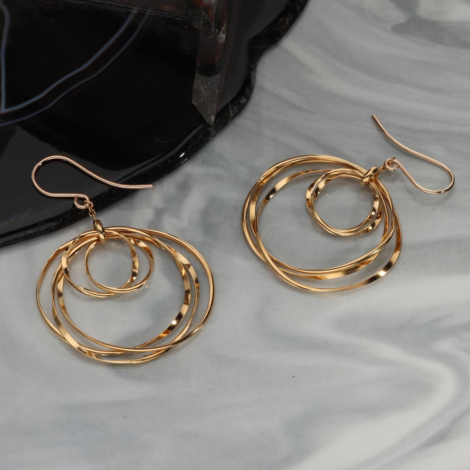 K14GF 波紋のなごみ ピアス|GFP1366GD