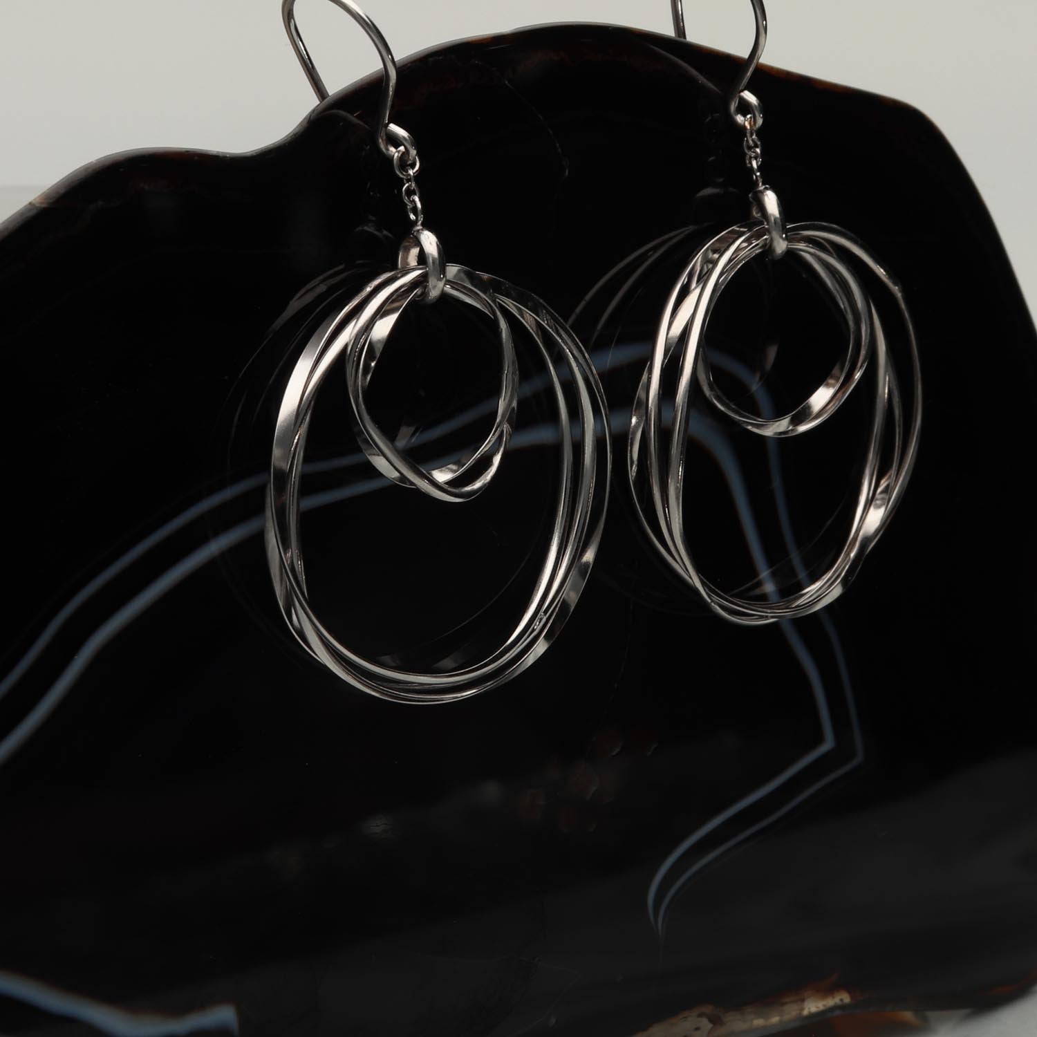 K14GF 波紋のなごみ ピアス|GFP1366WH