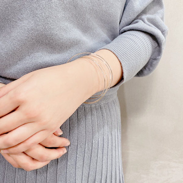 K14GF サークルレイヤード バングル|GFP3037WY