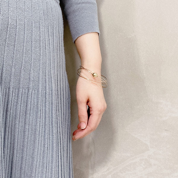 K14GF サークルレイヤード バングル|GFP3038PY