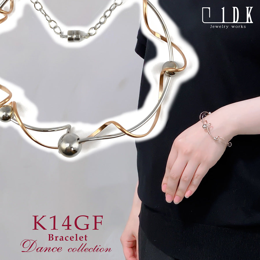 K14GF 躍動的に咲く マグネットバングル|GFP3042PW