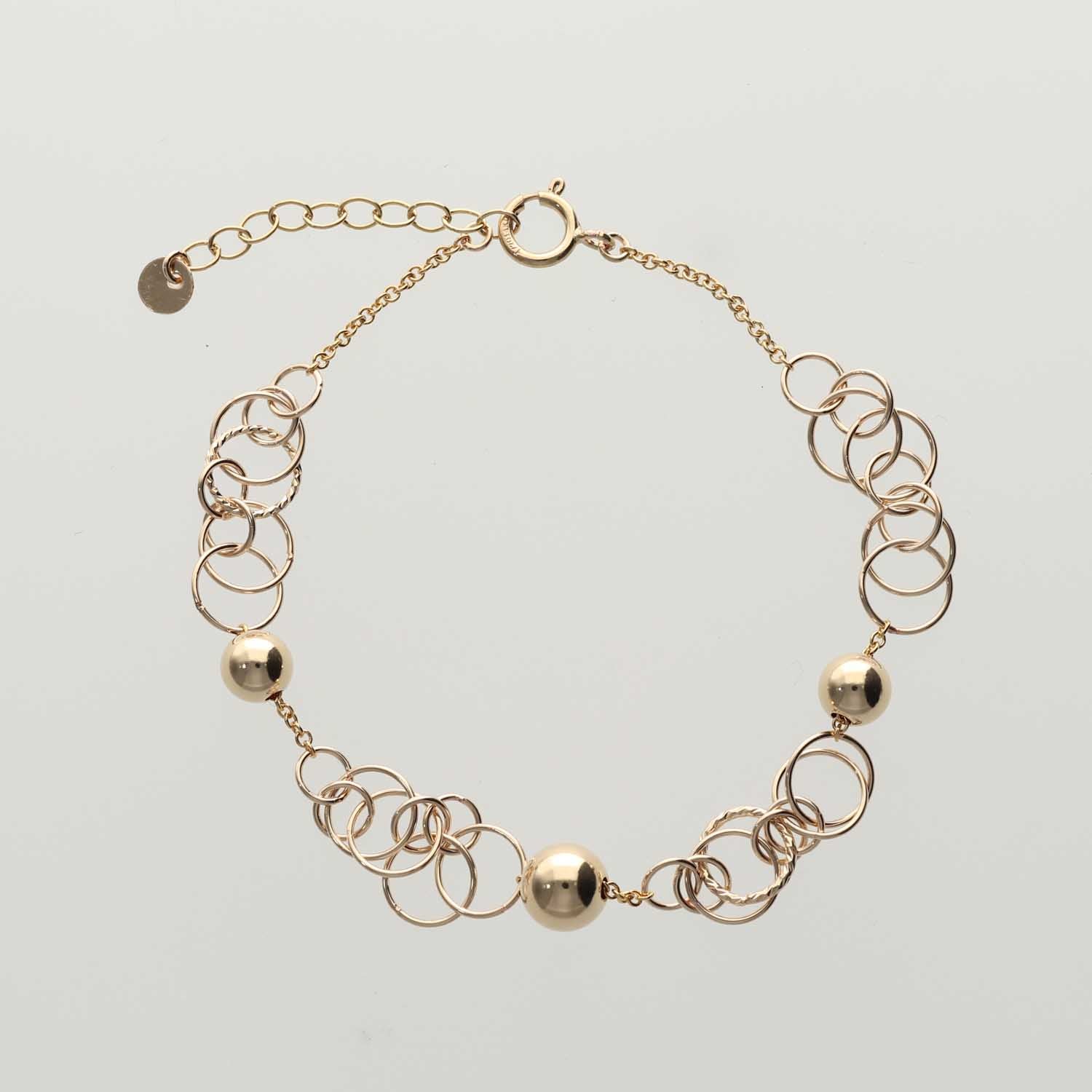 K14GF 年輪の光 ブレスレット|GFP3047GD