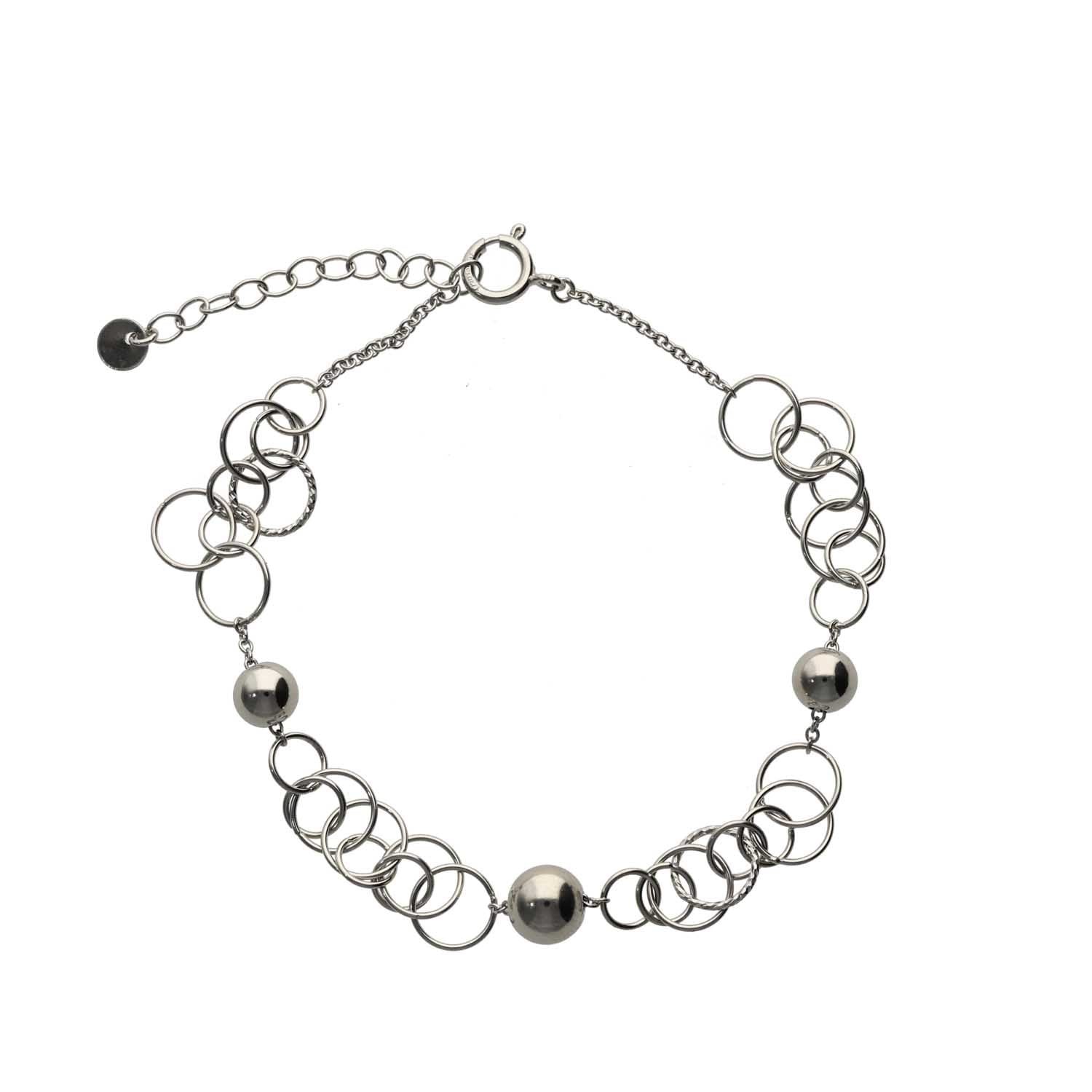 K14GF 年輪の光 ブレスレット|GFP3047WH