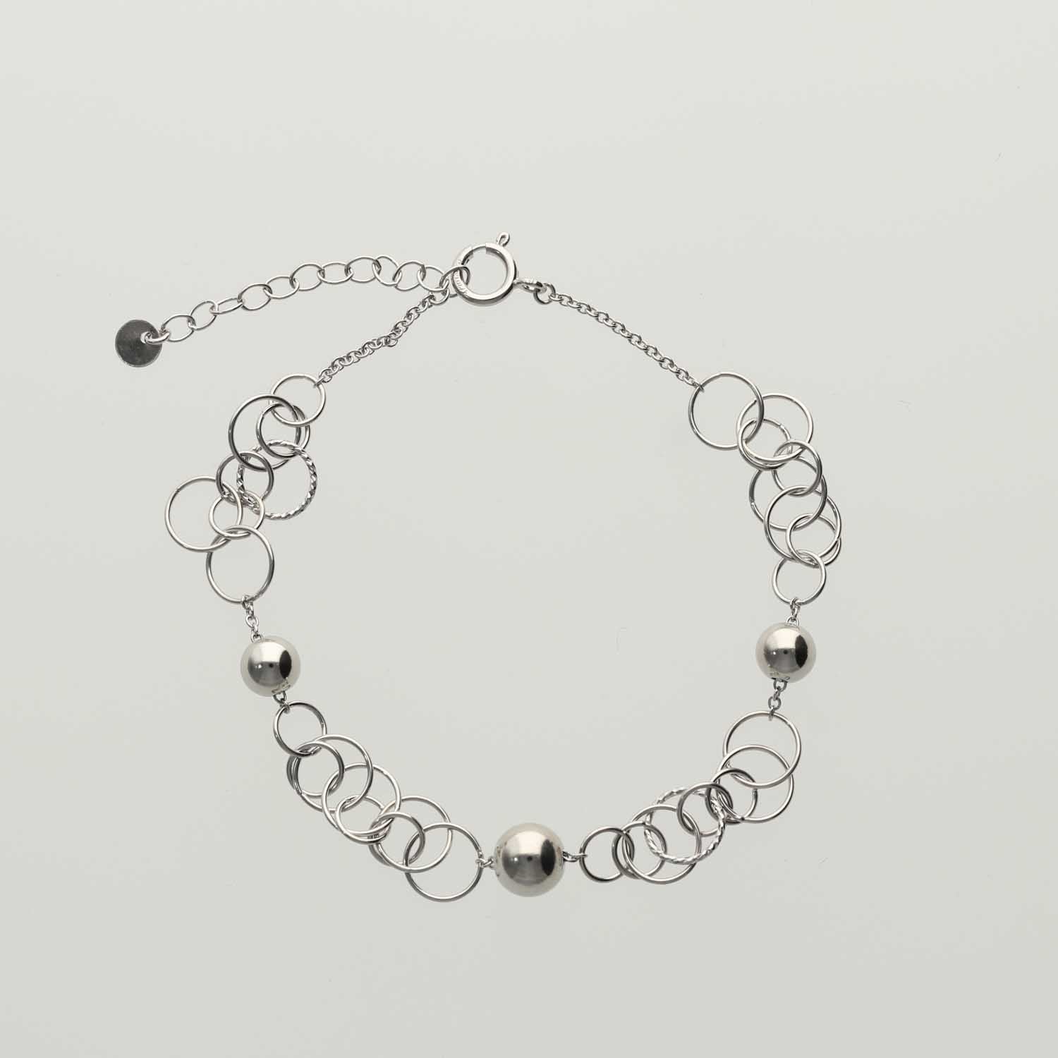 K14GF 年輪の光 ブレスレット|GFP3047WH