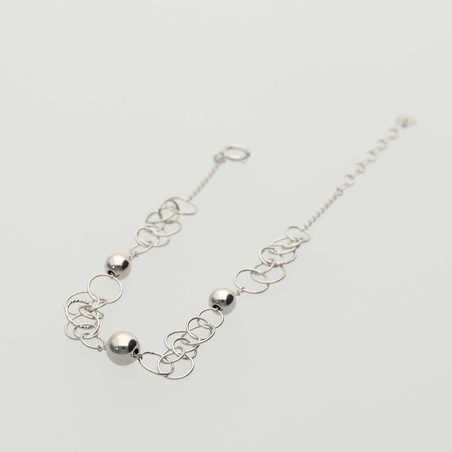 K14GF 年輪の光 ブレスレット|GFP3047WH