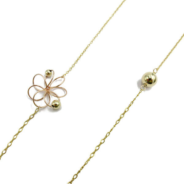 K14GF 鮮やかな花びらを表現 ネックレス|GFP8103PY