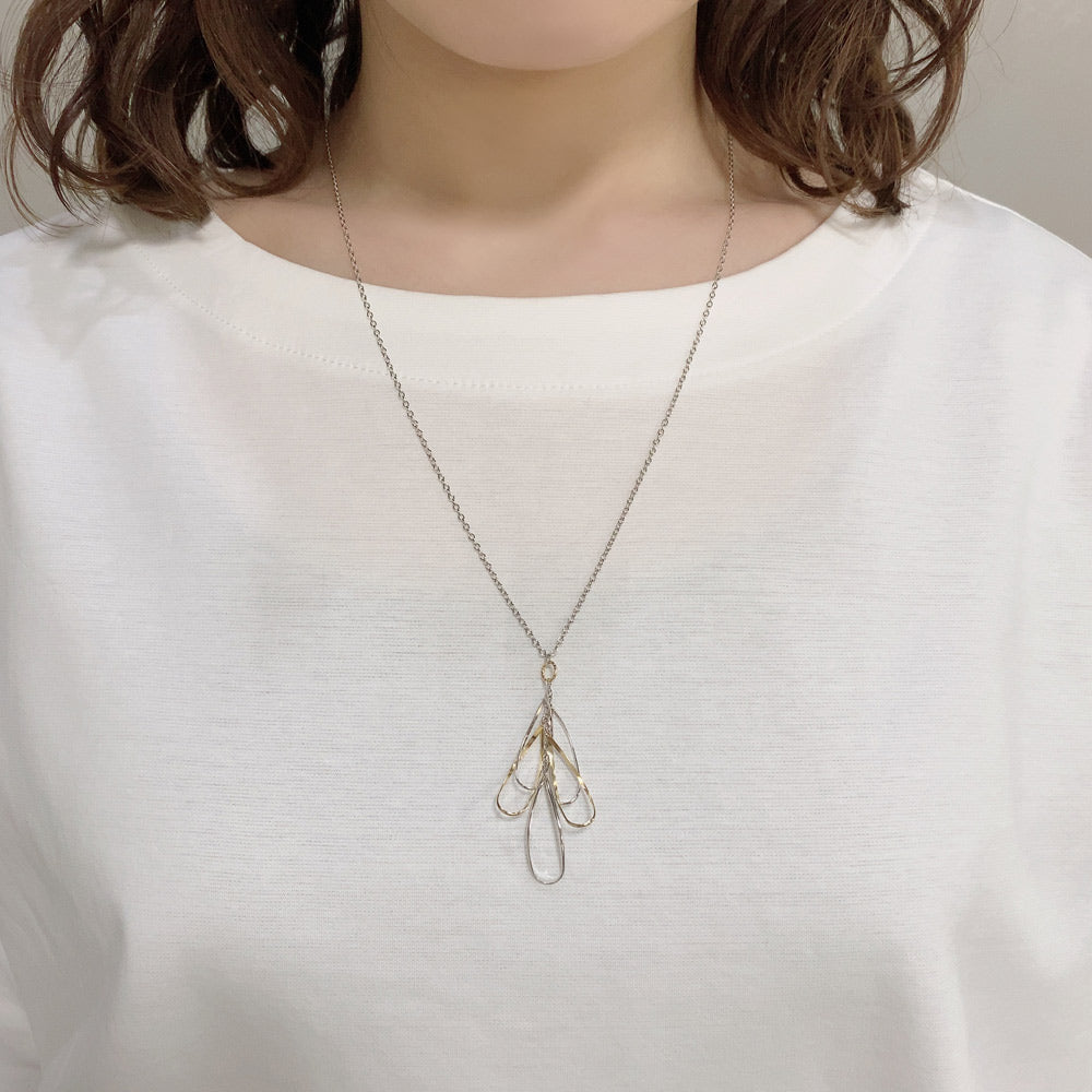 K14GF 軽やかに羽ばたく ネックレス|GFP8107YW