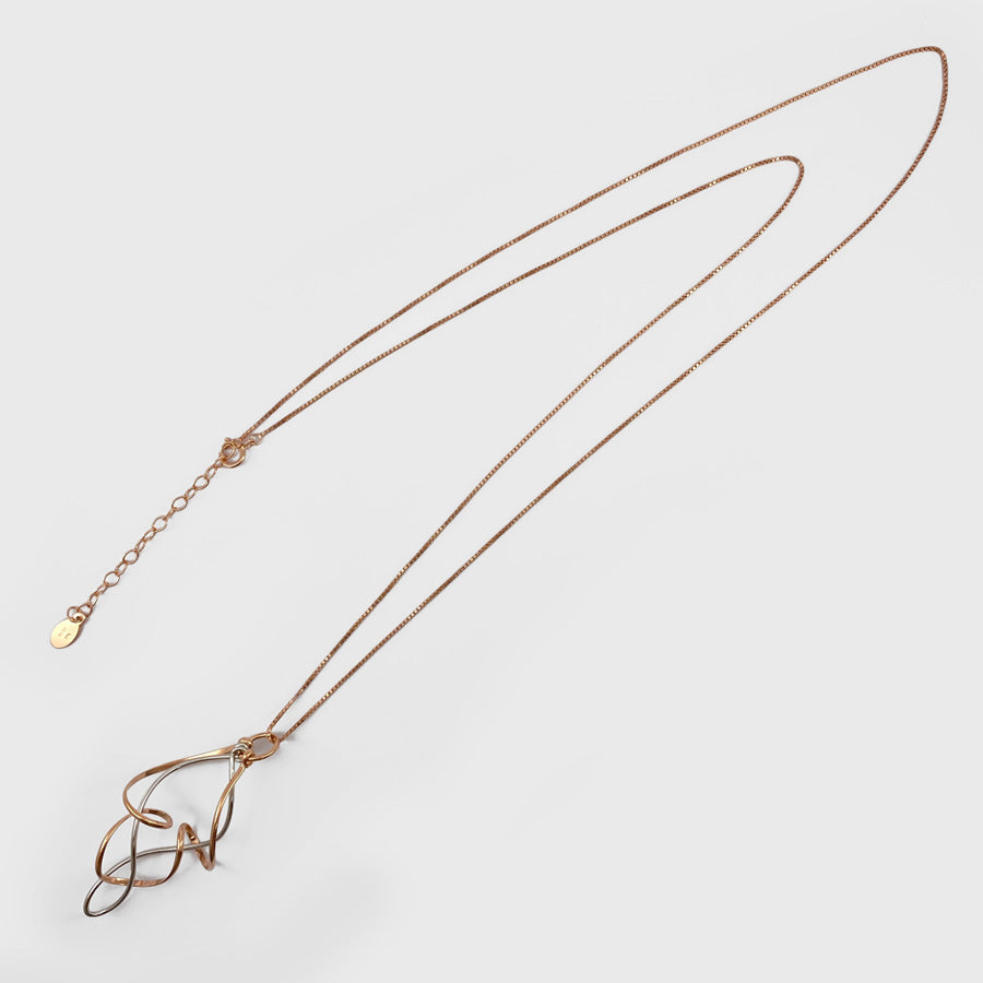 K14GF 華咲く立体感 ネックレス|GFP8110PW