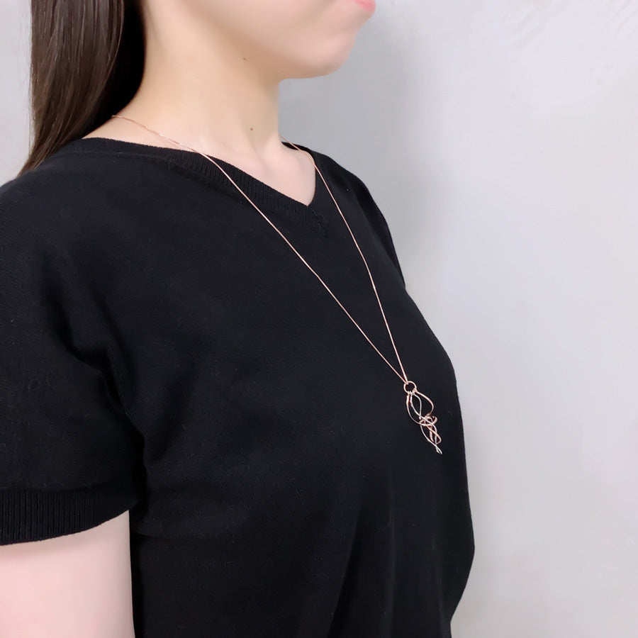 K14GF 華咲く立体感 ネックレス|GFP8110PW