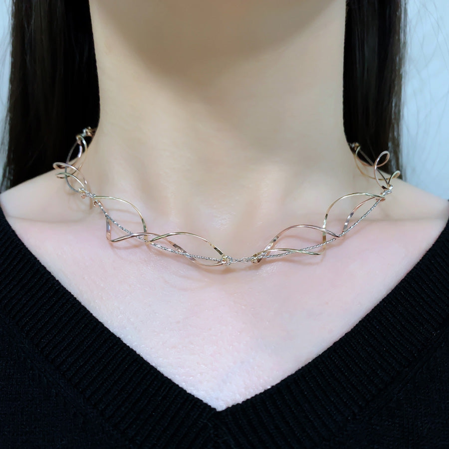 K14GF 華麗に舞う華びら ネックレス|GFP8111MT