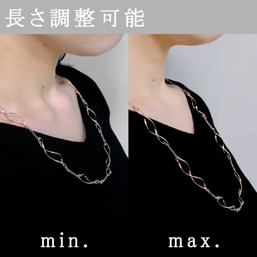 K14GF 舞い躍る軌跡 ネックレス|GFP8112PW