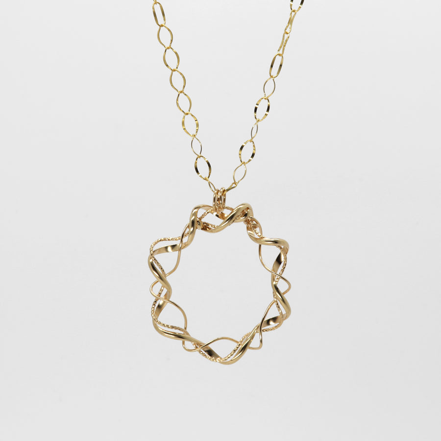 K14GF 無限の光輪 ペンダントネックレス|GFP8113