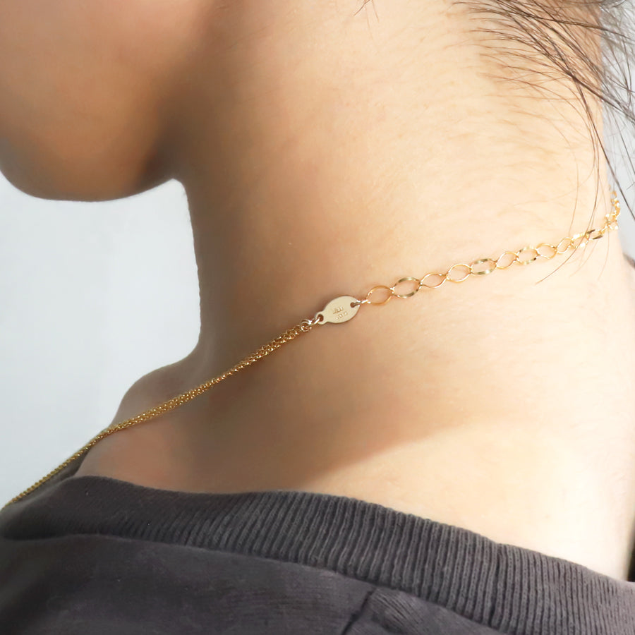 K14GF 無限の光輪 ペンダントネックレス|GFP8113