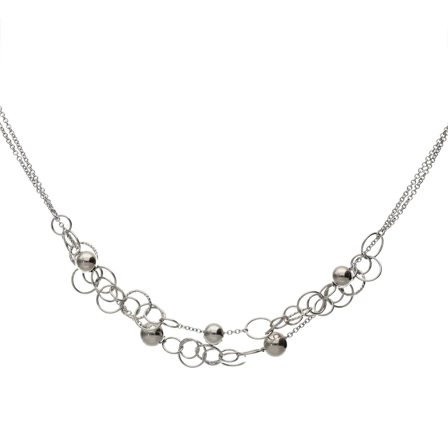 K14GF 年輪の光 ネックレス|GFP8115WH