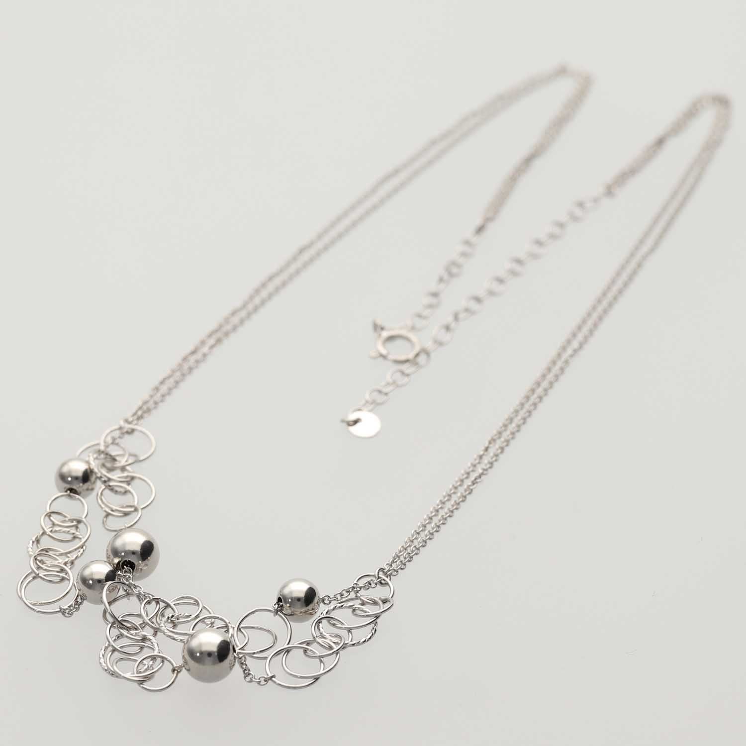 K14GF 年輪の光 ネックレス|GFP8115WH