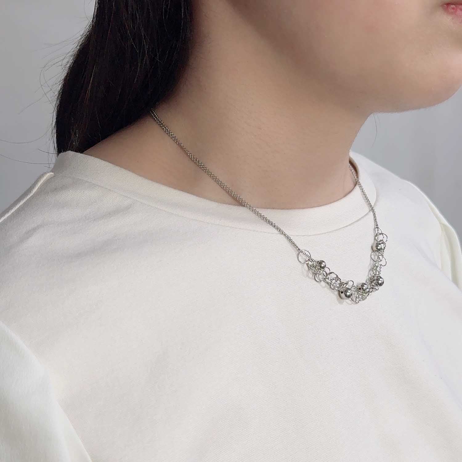 K14GF 年輪の光 ネックレス|GFP8115WH