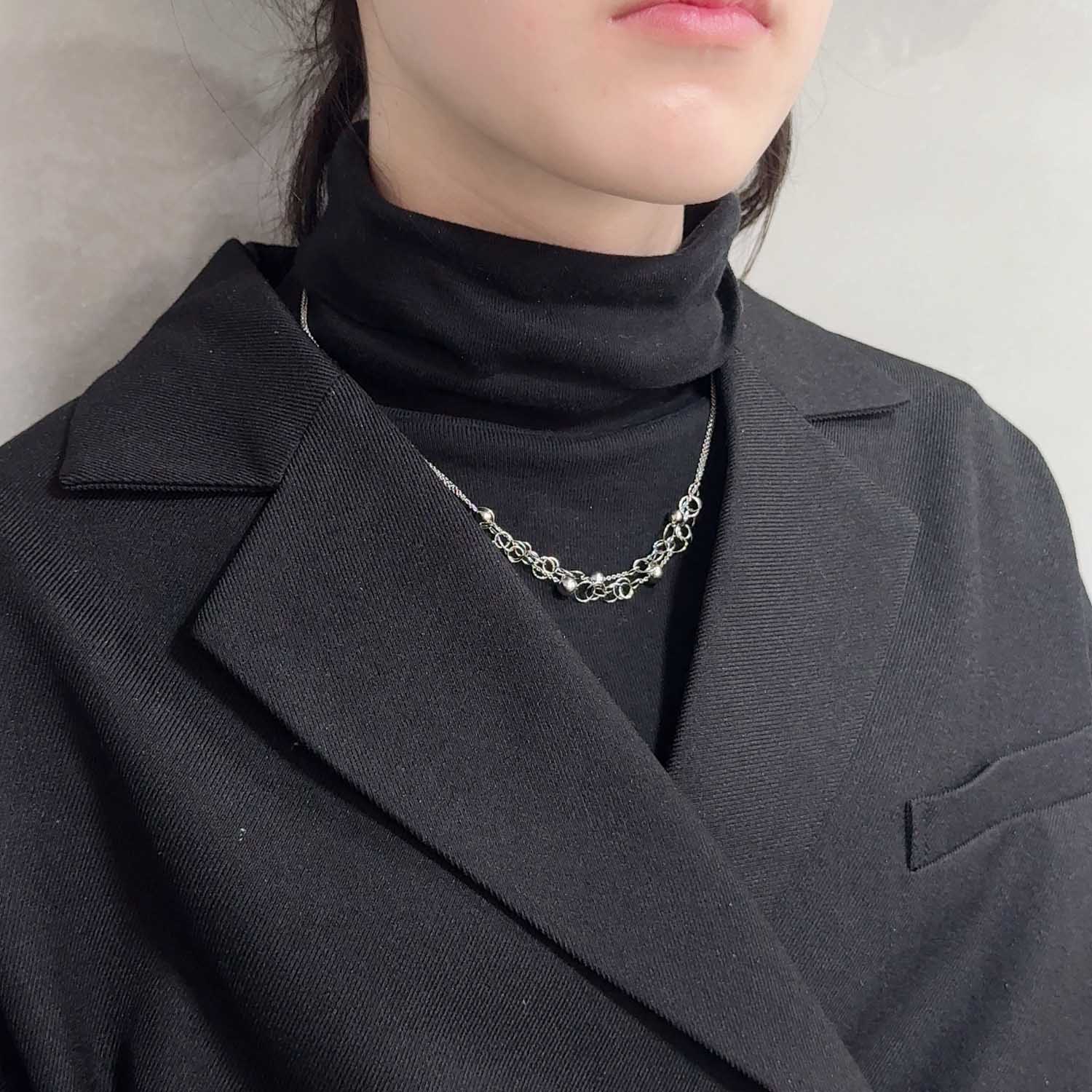 K14GF 年輪の光 ネックレス|GFP8115WH