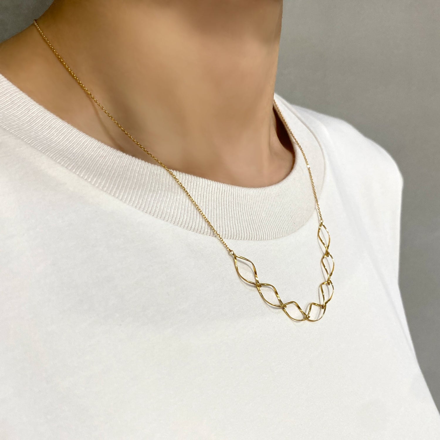 K18 ゴールド マーキスネックレス|GMJ8000F