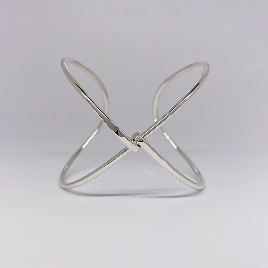 SV999 2way純銀クロス バングル|GSV-3007