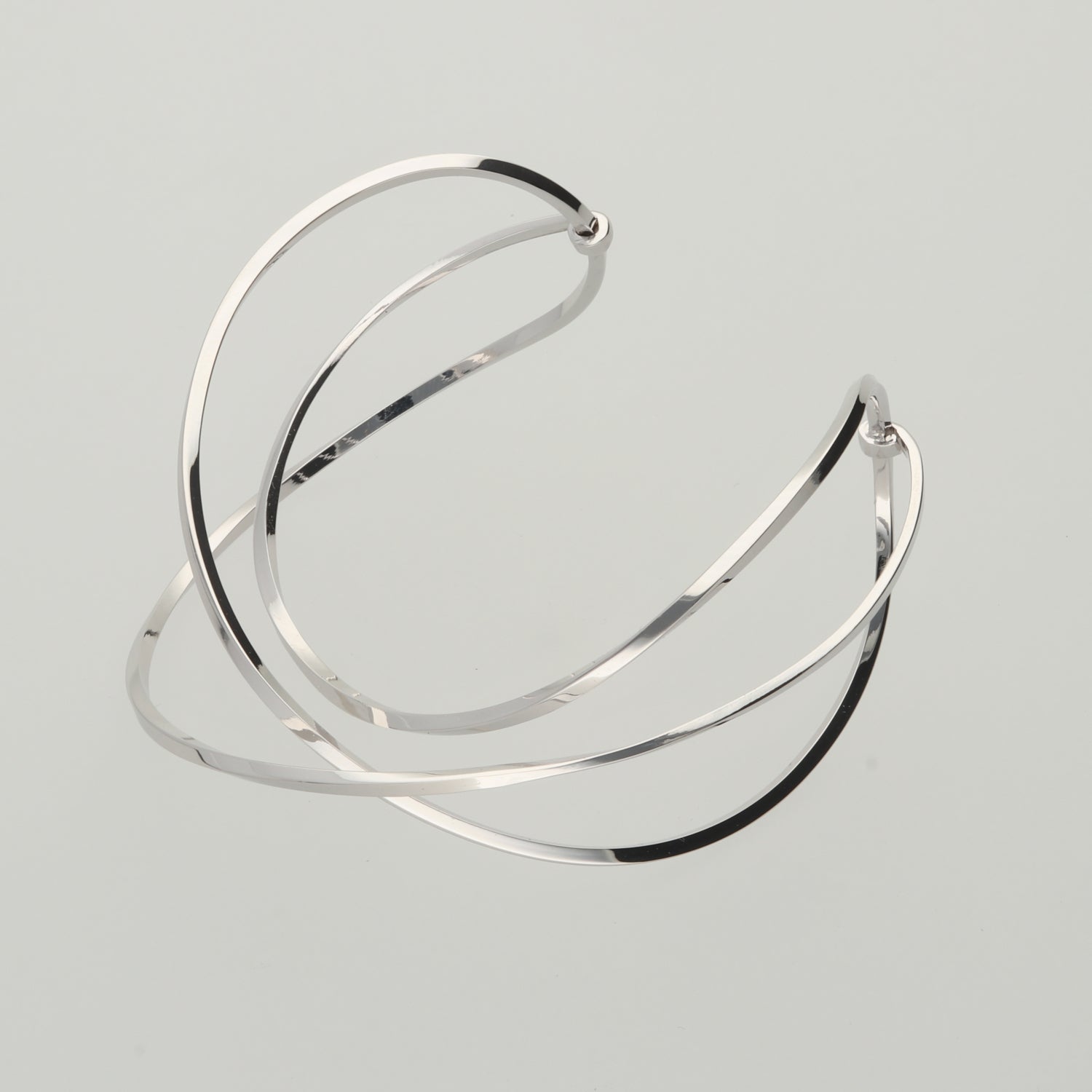 SV999 純銀オーバーラップ バングル|GSV3008