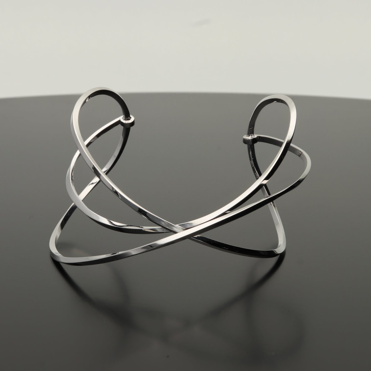 SV999 純銀オーバーラップ バングル|GSV3008