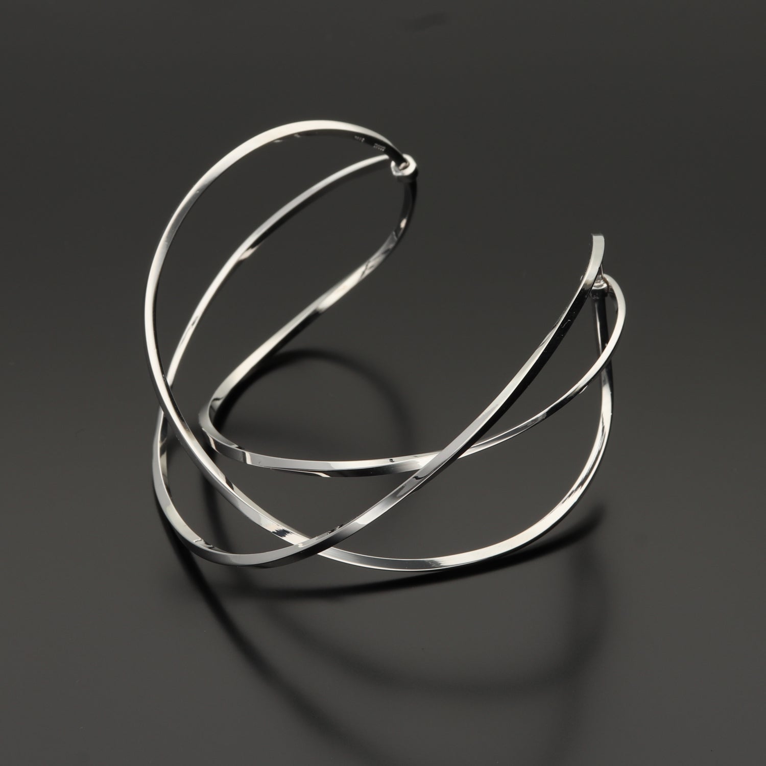 SV999 純銀オーバーラップ バングル|GSV3008