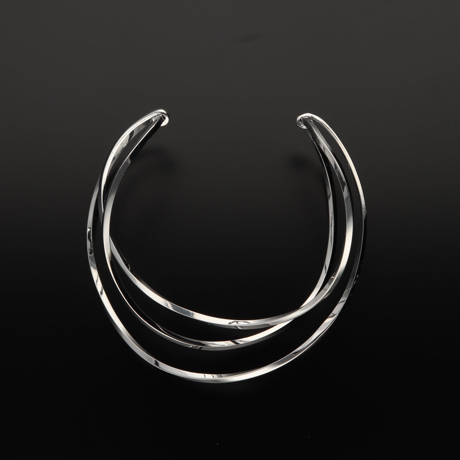 SV999 純銀オーバーラップ バングル|GSV3008