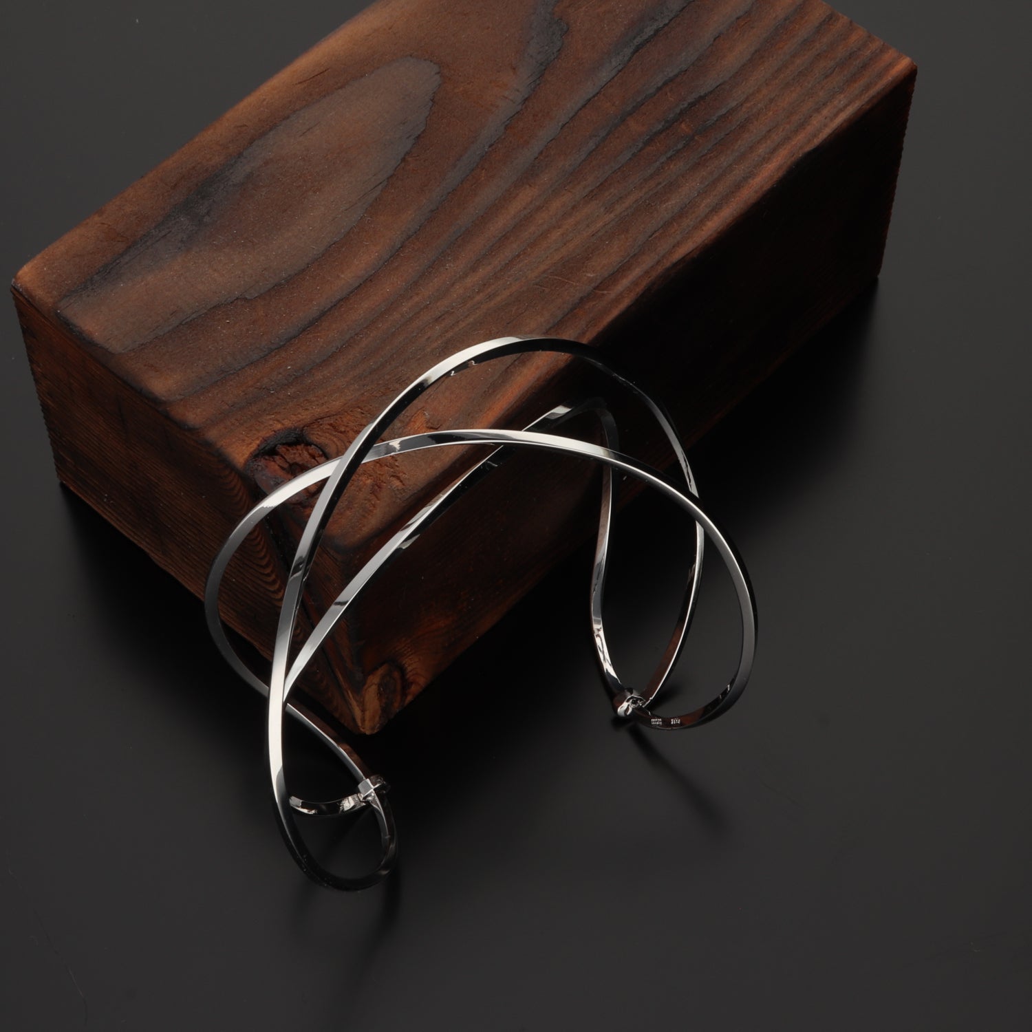 SV999 純銀オーバーラップ バングル|GSV3008