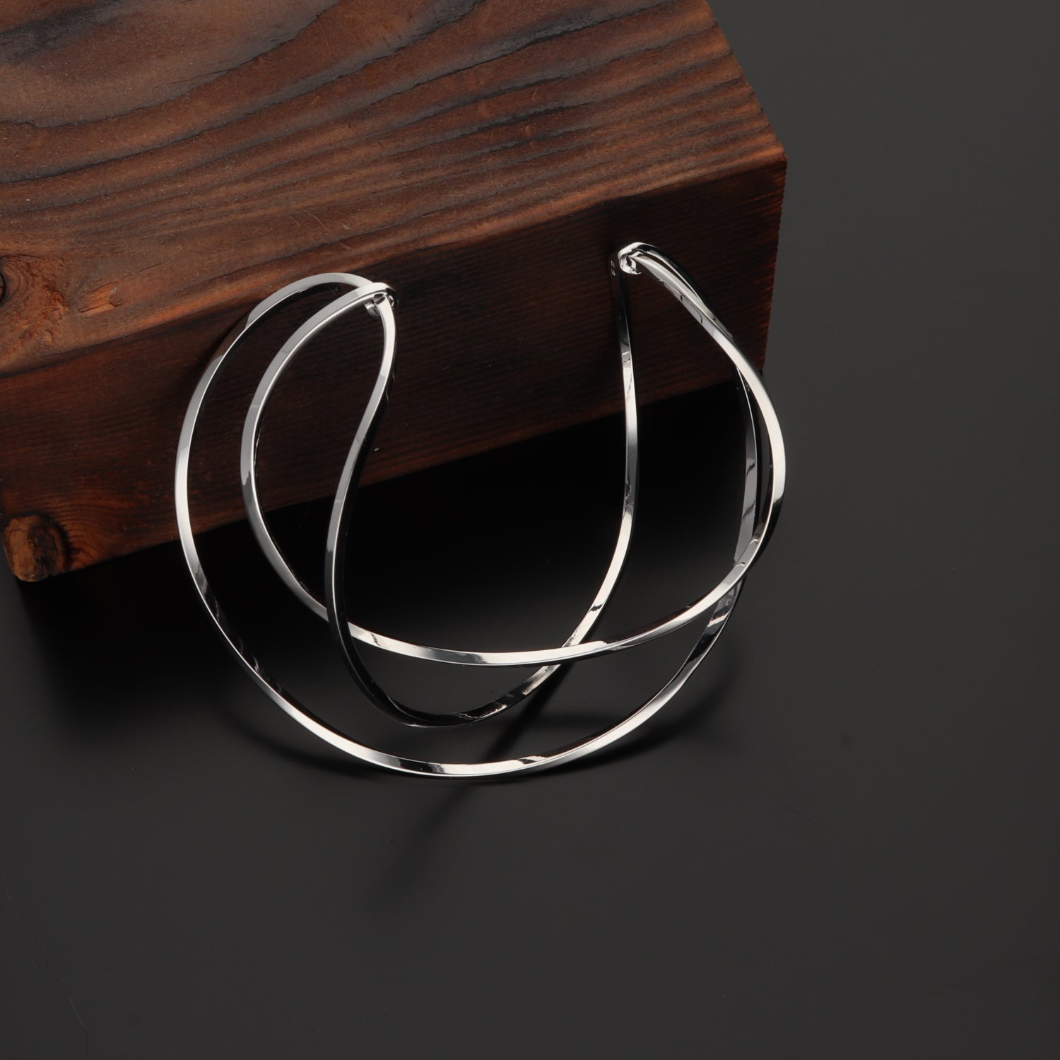 SV999 純銀オーバーラップ バングル|GSV3008