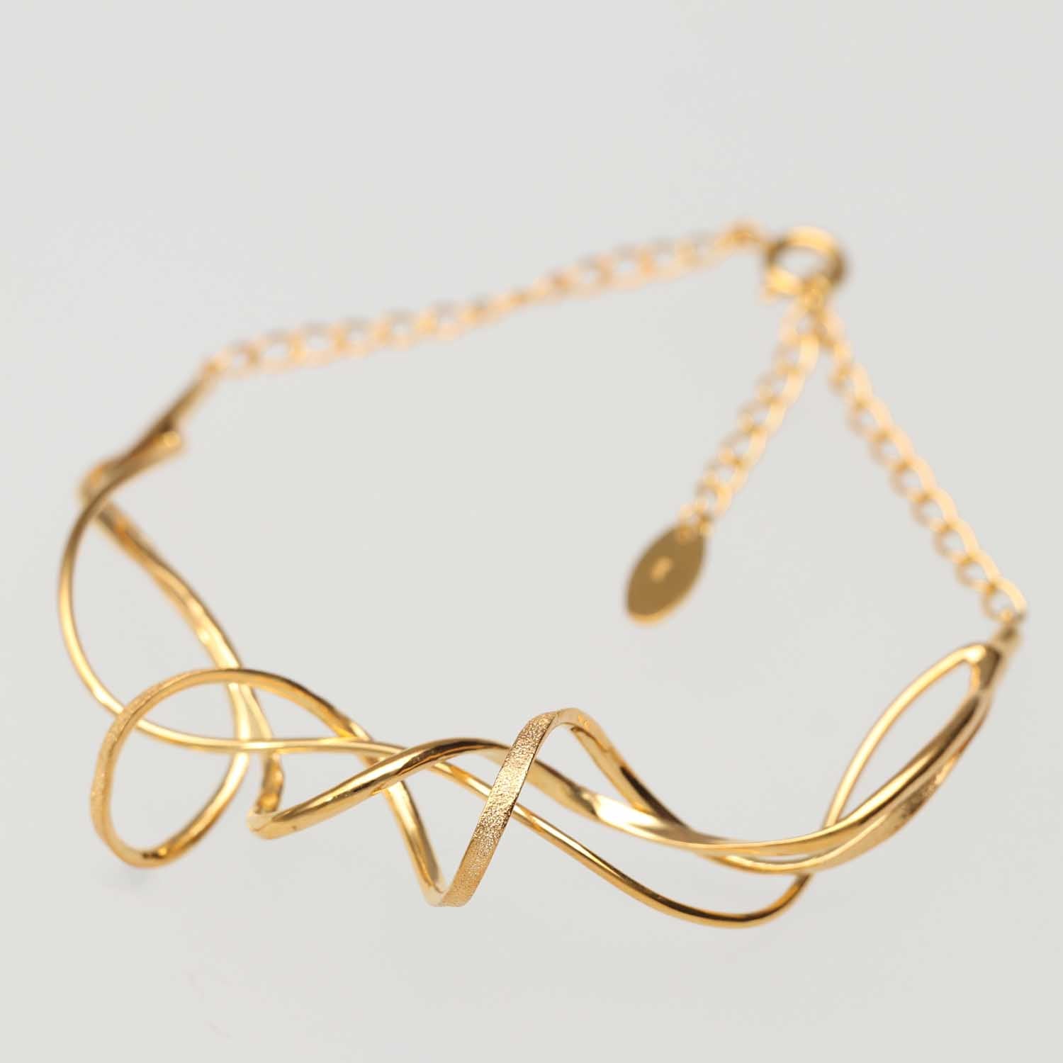 SV925 流れる躍動 バングルブレスレット|GSV3013GD