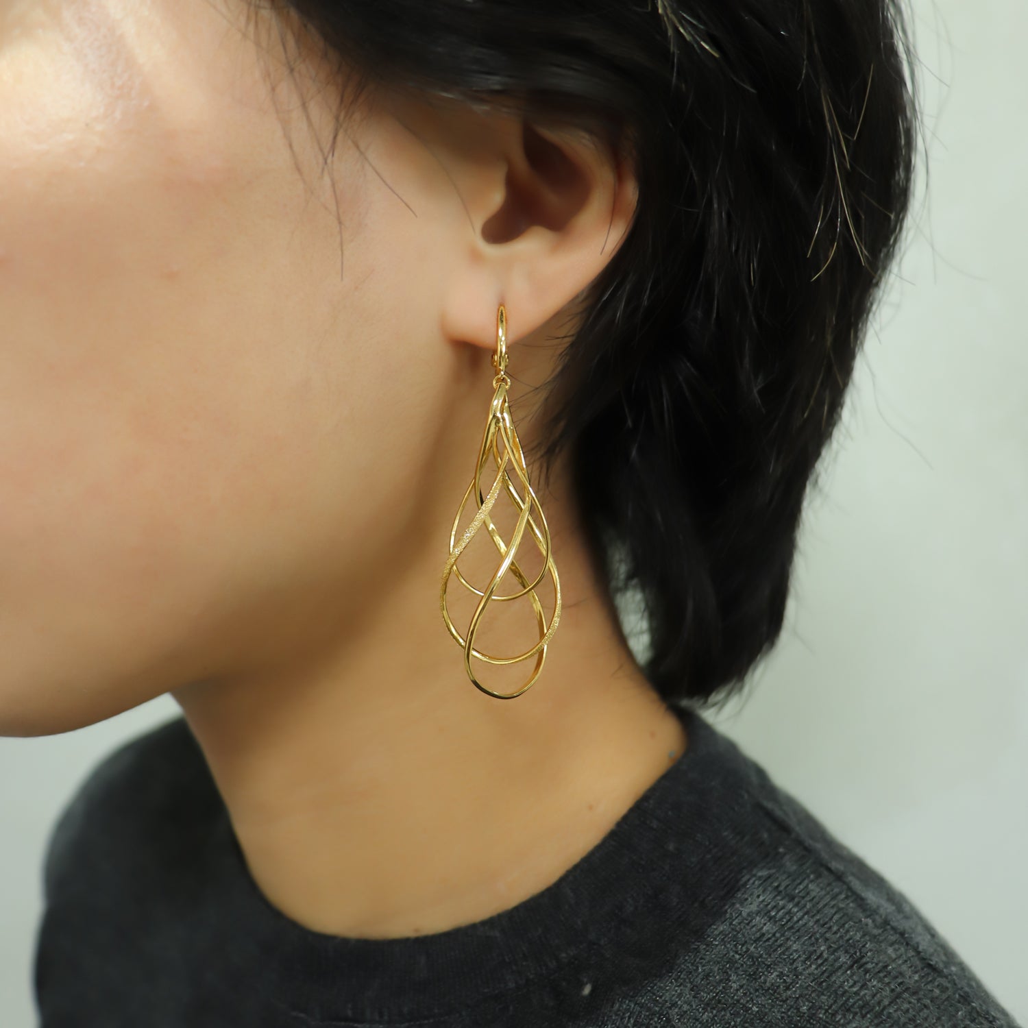 SV925 潤いのループ イヤリング|GSV4026GD